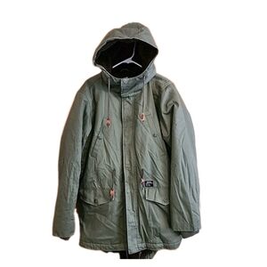 Obey Giant Co. Shepard Fairey Worldwide Propaganda Parka Coat Hooded Mens Med